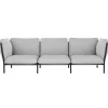 Hem Kumo 3-seater sofa with armrests, Porcelain