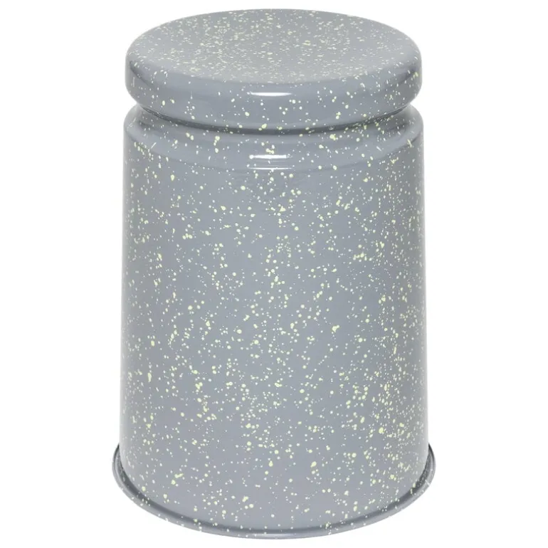 Hem Last stool, grey - lime splatter