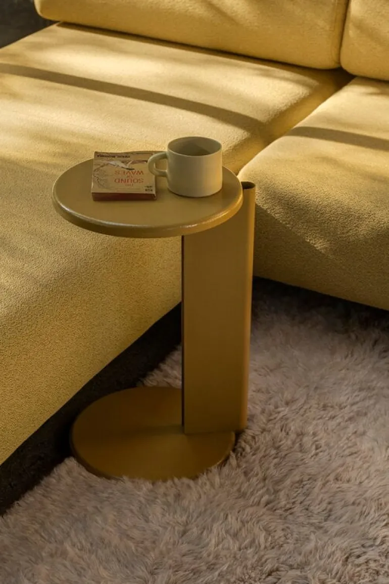 Hem Lolly side table, ochre yellow