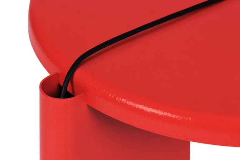 Hem Lolly side table, traffic red