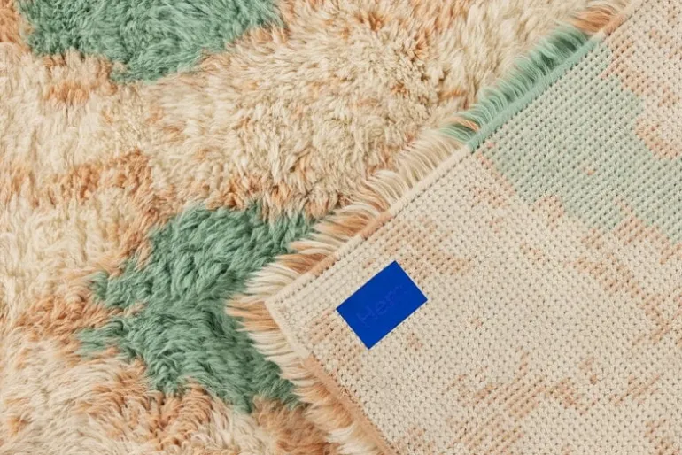 Hem Monster rug, 250 x 350 cm, turquoise - peach