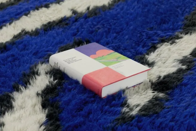 Hem Monster rug, 250 x 350 cm, ultramarine blue - off white