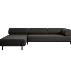 Hem Palo corner sofa, left, brown black