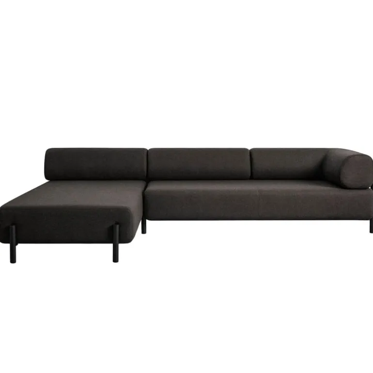 Hem Palo corner sofa, left, brown black