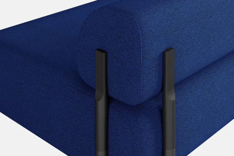 Hem Palo corner sofa, right, cobalt