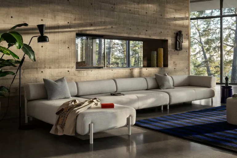 Hem Palo corner sofa, right, chalk