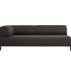 Hem Palo 2-seater chaise, left, brown black