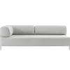 Hem Palo 2-seater chaise, left, chalk