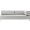 Hem Palo 2-seater chaise, right, chalk