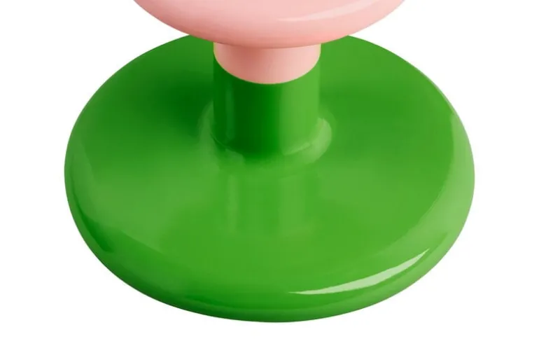 Hem Pesa candle holder, low, pink - green