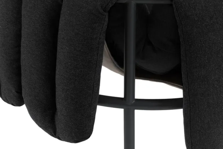 Hem Puffy 2,5 seater sofa, anthracite - black grey steel