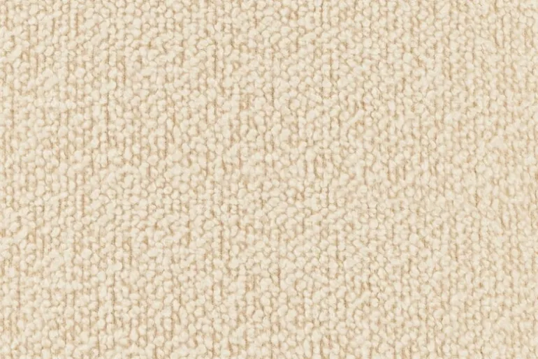 Hem Puffy lounge chair, eggshell boucle - black grey steel