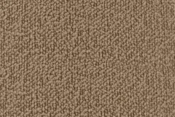 Hem Puffy lounge chair, sawdust boucle - stainless steel