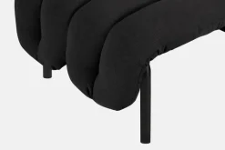 Hem Puffy ottoman, anthracite - black grey steel