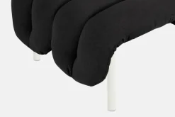 Hem Puffy ottoman, anthracite - cream steel