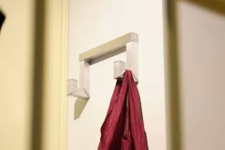 Hem Tig Hook, double, brushed aluminium