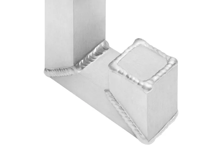 Hem Tig Hook, single, brushed aluminium