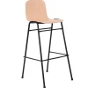 Hem Touchwood bar chair, 75 cm, natural beech - black steel