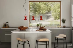 Hem Touchwood bar stool, 75 cm, natural beech - black steel