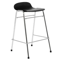 Hem Touchwood counter stool, 65 cm, black - chrome