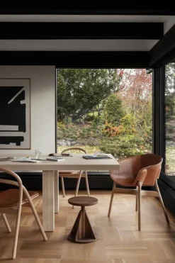 Hem Udon chair, natural beech - cognac leather