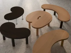 Hem Worm coffee table, large, beech - brown