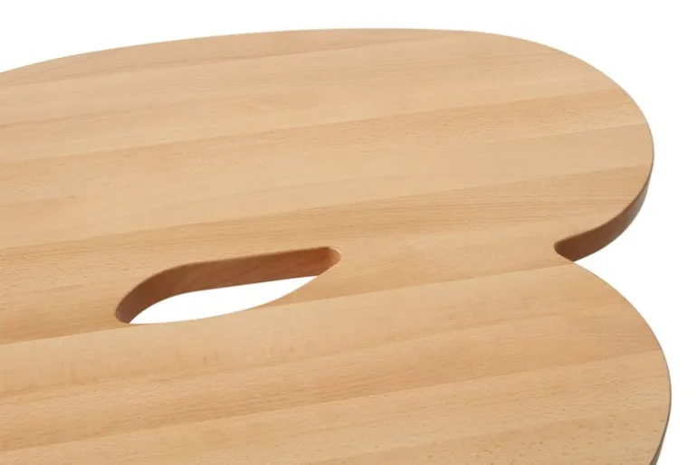 Hem Worm coffee table, round, beech - beech