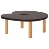 Hem Worm coffee table, round, brown - beech