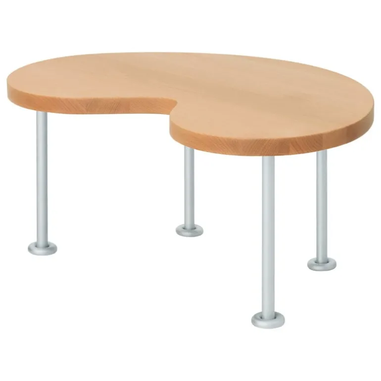 Hem Worm coffee table, small, beech - steel