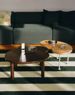 Hem Worm coffee table, small, beech - steel