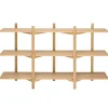 Hem Zig Zag low shelf, oak