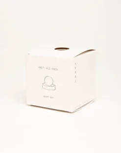 Hetkinen Salt soap set, round, eucalyptus - lemon