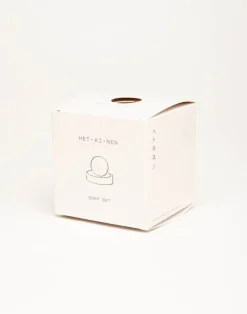 Hetkinen Salt soap set, round, crowberry - spruce