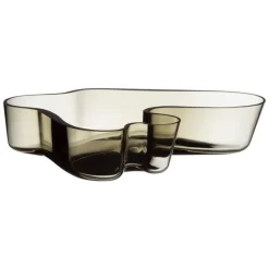 Iittala Aalto bowl, 262 x 50 mm, smoke grey