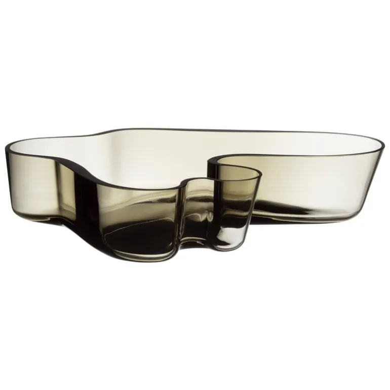Iittala Aalto bowl, 262 x 50 mm, smoke grey