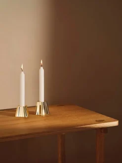 Iittala Aalto candleholder set, 2 pcs, brass