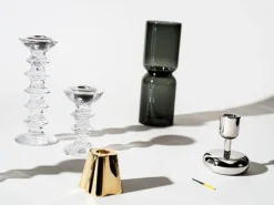 Iittala Aalto candleholder, 65 mm, brass