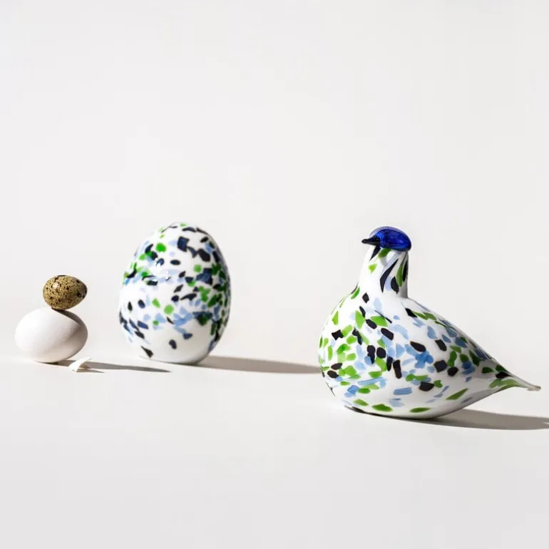 Iittala Birds by Toikka Annual Egg 2024, Alder Trush blue
