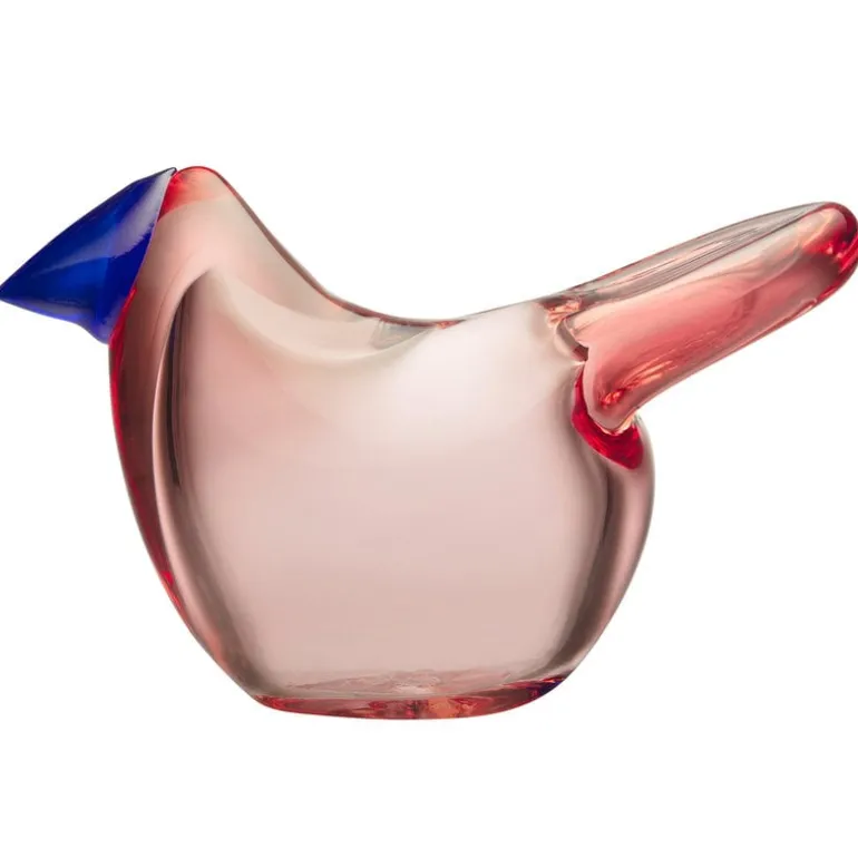 Iittala Birds by Toikka Flycatcher, salmon pink - blue
