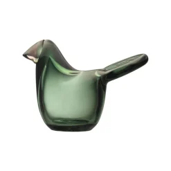 Iittala Birds by Toikka Flycatcher, pine green - salmon pink
