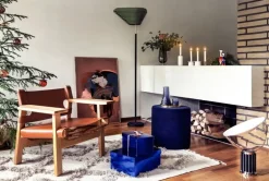 Iittala Glass ball set, 80 mm, 5 pcs, red