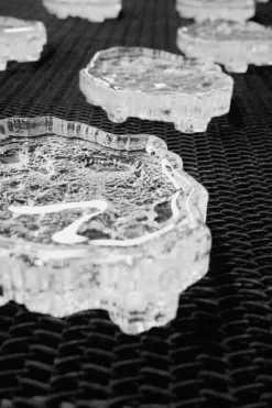 Iittala Ice platter art piece, 135 x 24 mm, clear