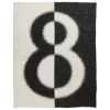 Iittala Iittala 8 blanket, 130 x 180 cm, ecru - black