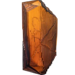 Iittala Kartta glass sculpture 150 x 320 mm, copper