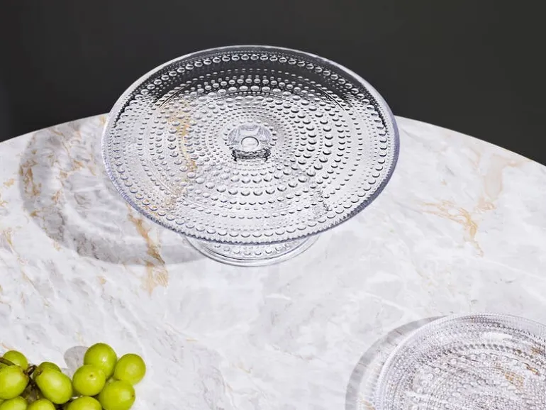 Iittala Kastehelmi cake stand, 315 mm, clear