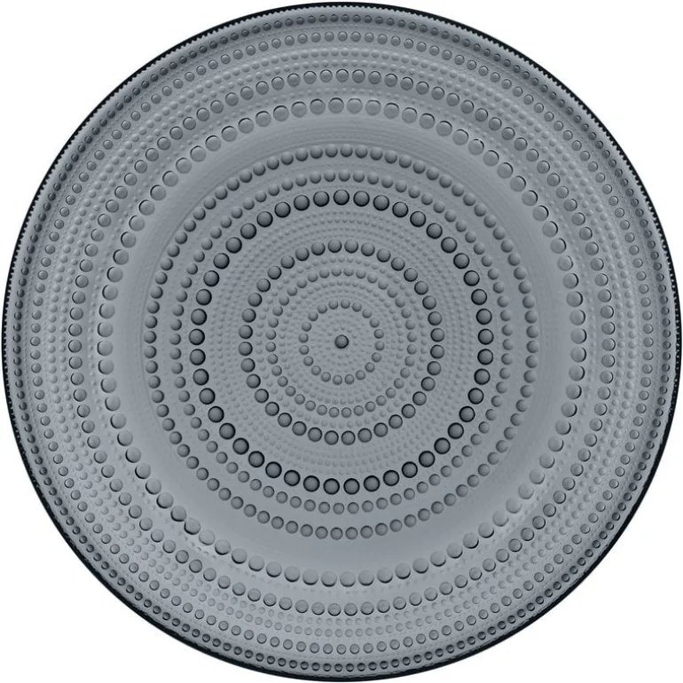 Iittala Kastehelmi plate 315 mm, dark grey