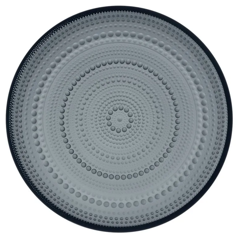 Iittala Kastehelmi plate 248 mm, dark grey
