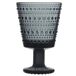 Iittala Kastehelmi universal glass 26 cl, 2 pcs, dark grey