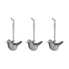 Iittala Mini glass bird, 3 pcs, grey
