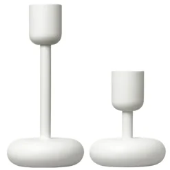 Iittala Nappula candleholder, white, 2-pack
